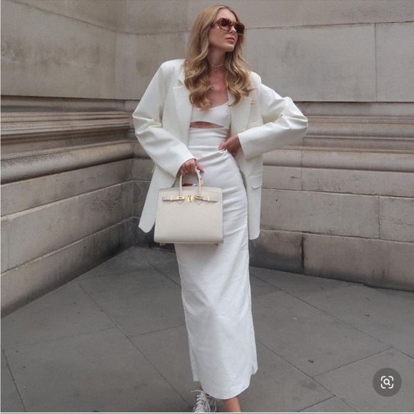 New Zara | Linen Blend Cut Out Dress - Picture 11 of 16